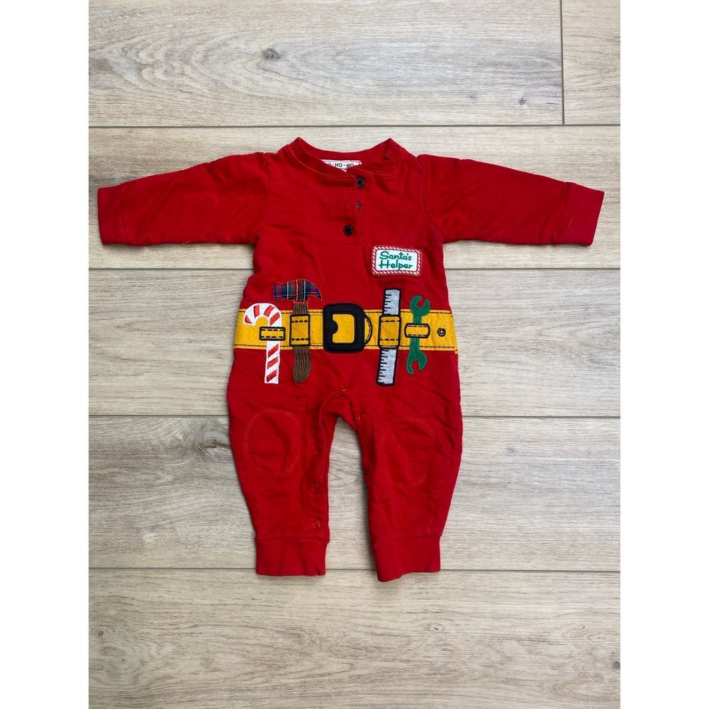 Infant Sata Christmas Onesie‎ outfit